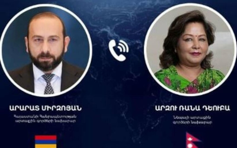 Mirzoyan nepallı həmkarı ilə Ermənistan-Azərbaycan razılaşmalarını müzakirə etdi